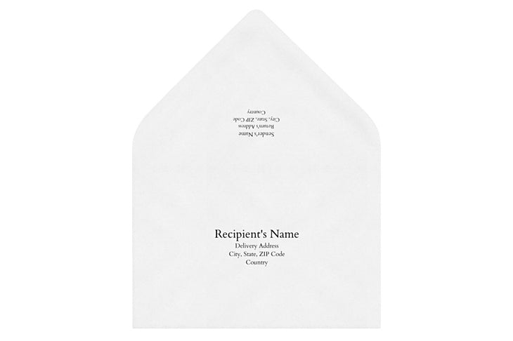 Envelope with Recipients' and Return Addresses