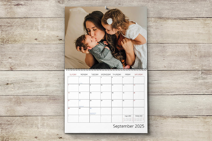 Wall-Mounted Calendar - Page View - 12"x18"