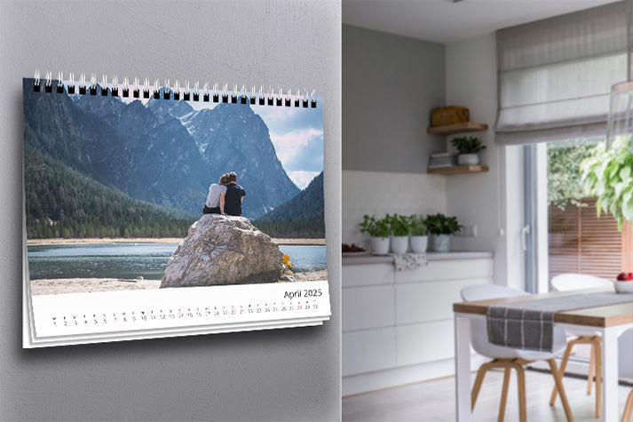 Wall-Mounted Calendar 16x12 - Grid View