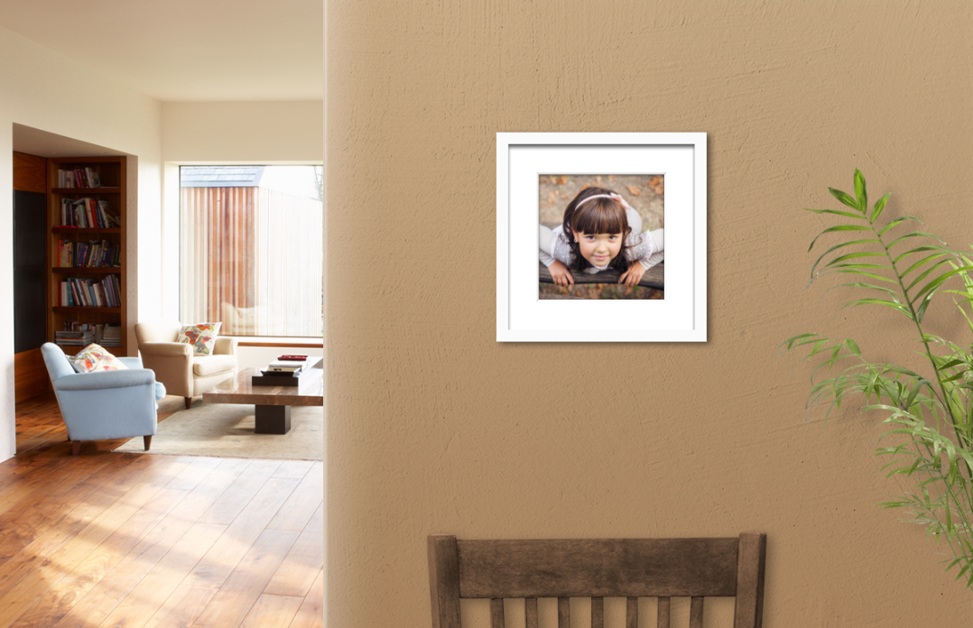 Framed & Matted Print - White