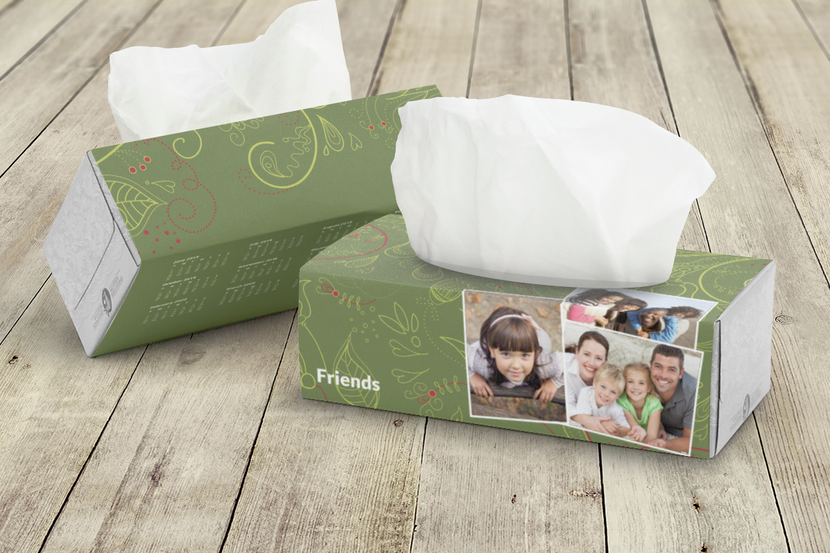 Facial Tissue Box Sleeve