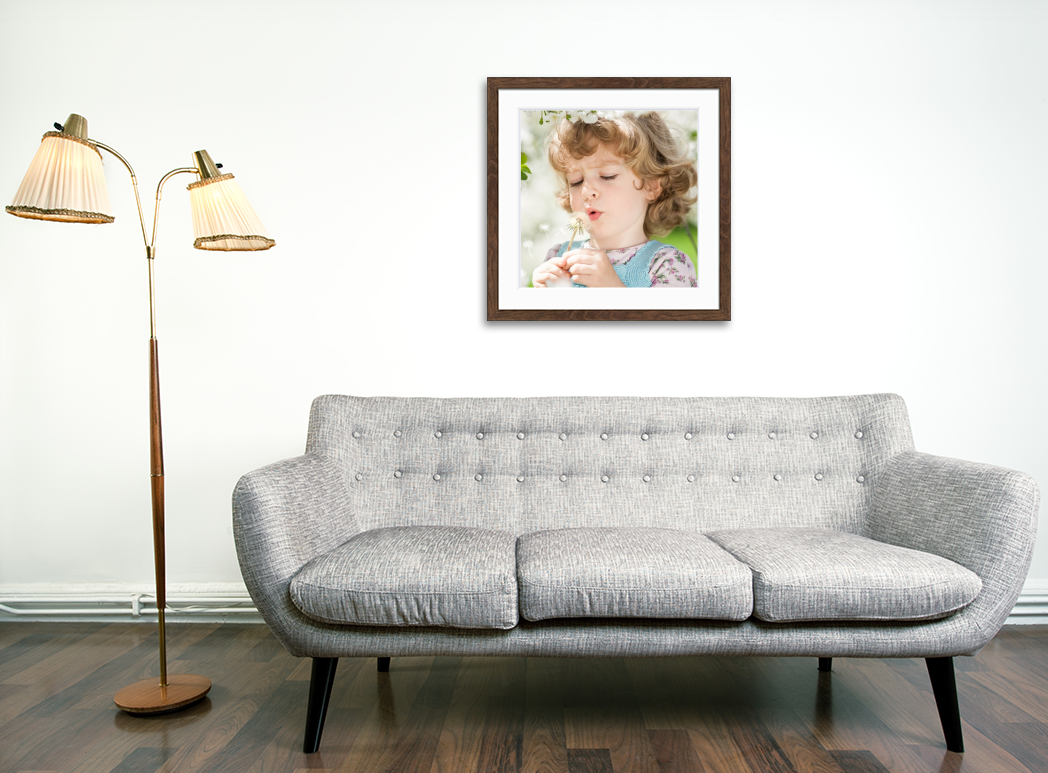 Print with Barn Wood Frame