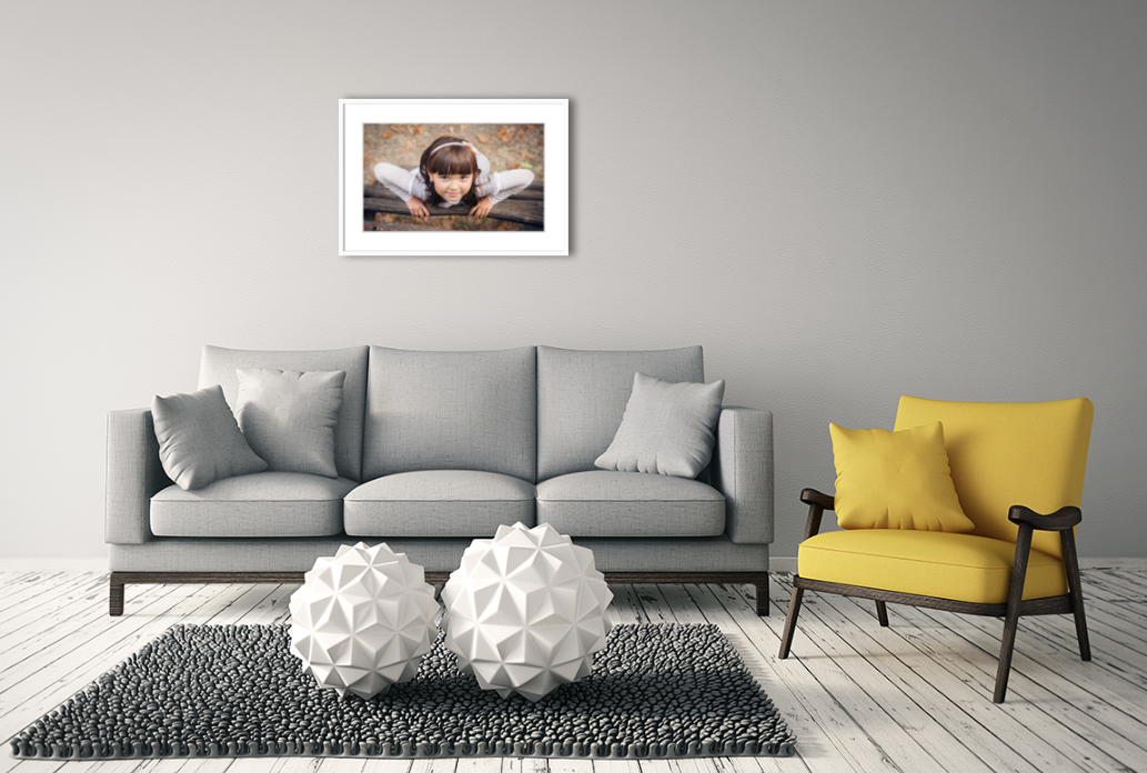 Framed & Matted Print - White