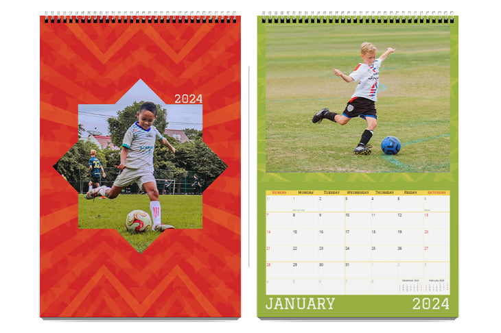 Wall-Mounted Calendar - Sports Thematic