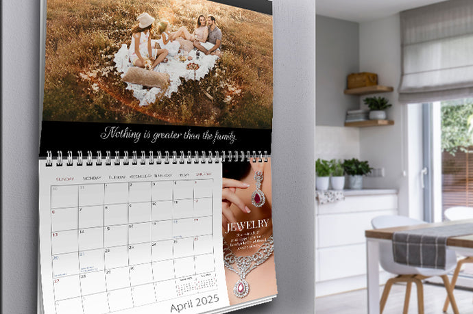Wall-mounted Calendar with Ad Zone