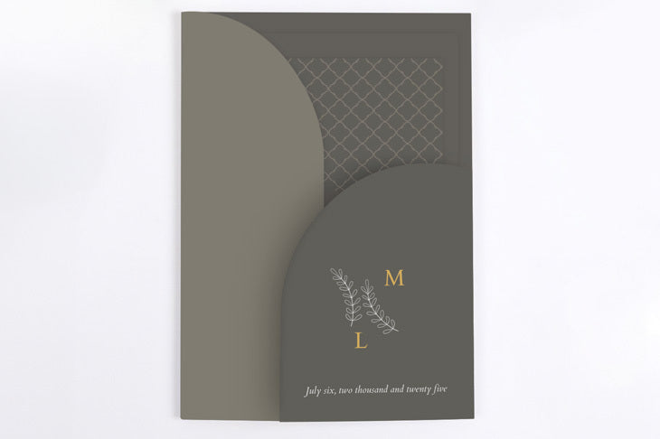 Signature Cards -  Asymmetrical Wedding Invitation