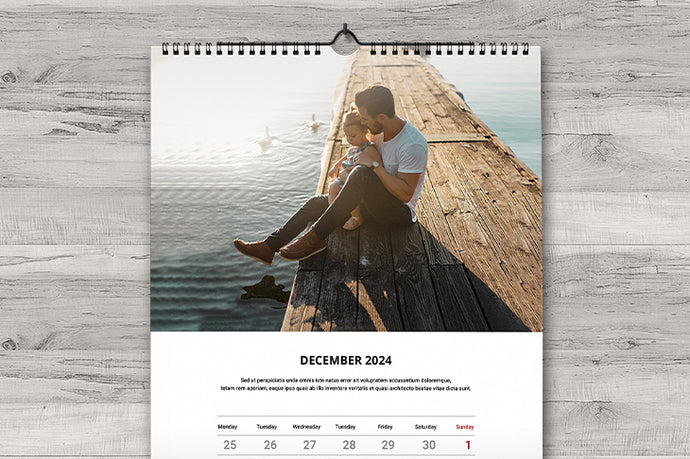 Wall-Mounted 11x8.5 Calendar - Change Year