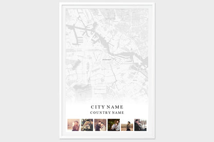 Framed Street Map Poster