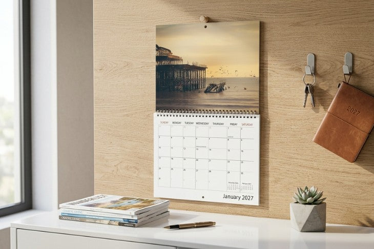 Wall-Mounted Calendar - Page View - 11"x8.5"