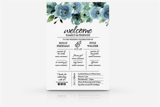 Wedding Program 6x9