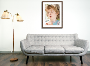 Print with Barn Wood Frame